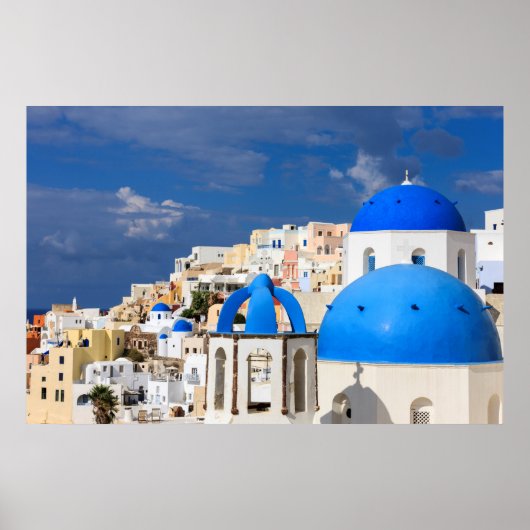 Cityscape of Santorini, Griekenland Poster (Voorkant)