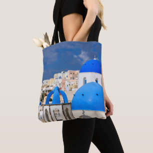 Cityscape of Santorini, Griekenland Tote Bag