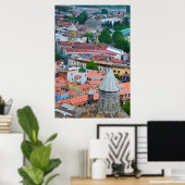 Cityscape of Tbilisi Poster (Thuiskantoor)