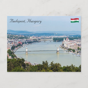 Cityscape of the Donau in Budapest - Hongarije Briefkaart