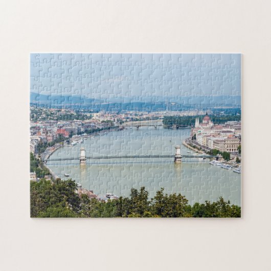 Cityscape of the Donau in Budapest - Hongarije Legpuzzel (Horizontaal)
