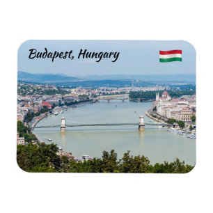 Cityscape of the Donau in Budapest - Hongarije Magneet