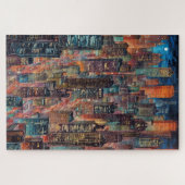 Cityscape 's nachts puzzel (Horizontaal)