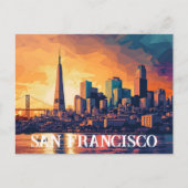 Cityscape San Francisco Briefkaart (Voorkant)