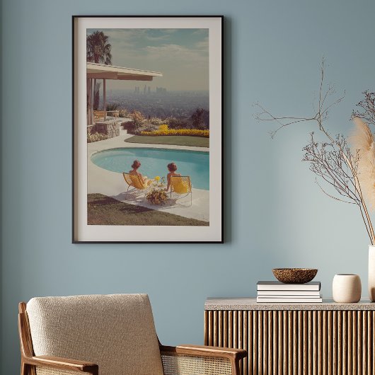 Cityscape Serenity: een droom uit het midden van d Poster