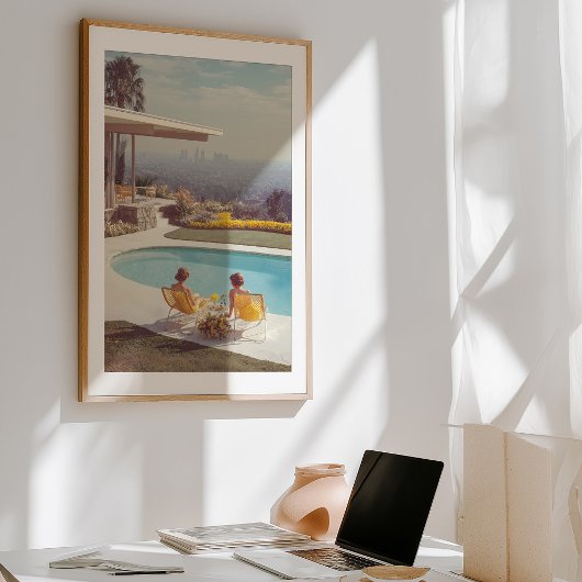 Cityscape Serenity: een droom uit het midden van d Poster