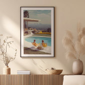 Cityscape Serenity: een droom uit het midden van d Poster