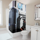 Cityscape Shower Curtain Douchegordijn (In situ)