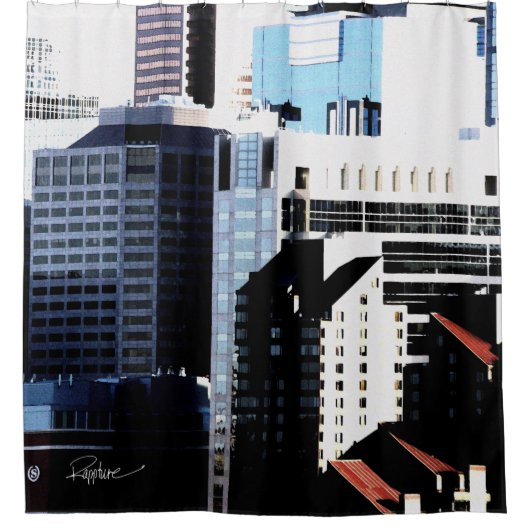 Cityscape Shower Curtain Douchegordijn (Voorkant)
