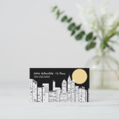 Cityscape Skyline Visitekaartje (Staand voorkant)