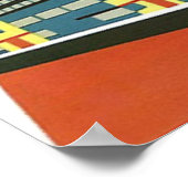 Cityscape Skyscrapers Concrete architectuur Poster (Hoek)