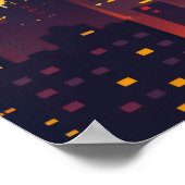 Cityscape Sunset Silhouet Poster (Hoek)