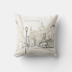 Cityscape Travel Cushion Pillow Wit-Rusland Kussen