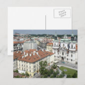 Cityscape uit de geschiedenis van Praag, Tsjechië Briefkaart (Voorkant / Achterkant)