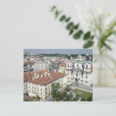 Cityscape uit de geschiedenis van Praag, Tsjechië Briefkaart (Staand voorkant)