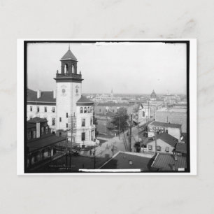 Cityscape Uitzicht of Jacksonville, FL 1904 Briefkaart