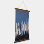 Cityscape Wall Tapestry Hangend Wandkleed (Gebogen)