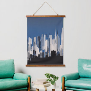 Cityscape Wall Tapestry Hangend Wandkleed