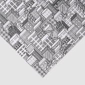 Cityscape & White Vector Tissuepapier (Detail)