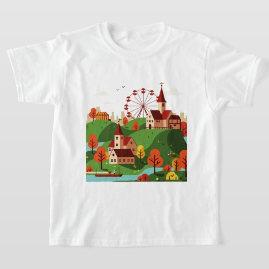 Cityscape with Ferris wheel T-shirt (Laagn)