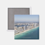 Cityscape zoals gezien vanuit de lucht, Miami, Flo Magneet (Voorkant / Achterkant)