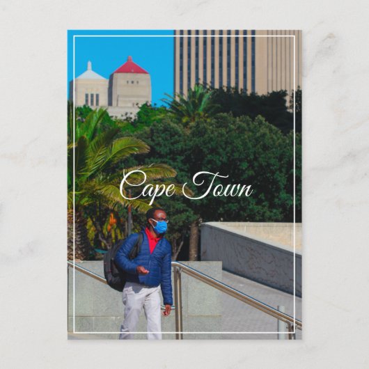 Cityscape Zuid-Afrika in Kaapstad Briefkaart (Voorkant)