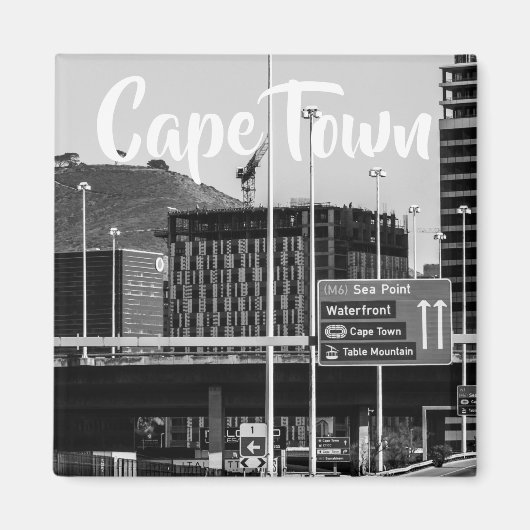 Cityscape Zuid-Afrika in Kaapstad Magneet (Voorkant)