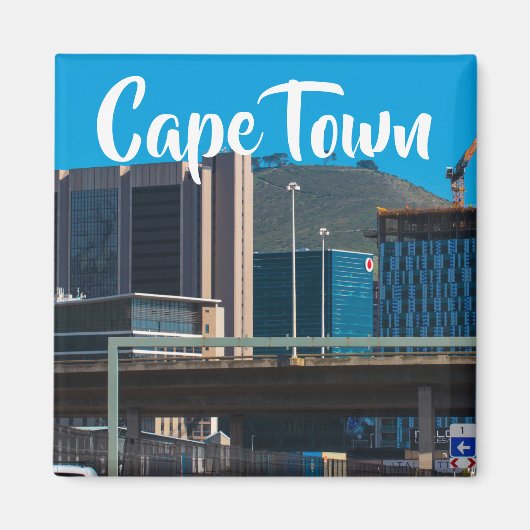 Cityscape Zuid-Afrika in Kaapstad Magneet (Voorkant)