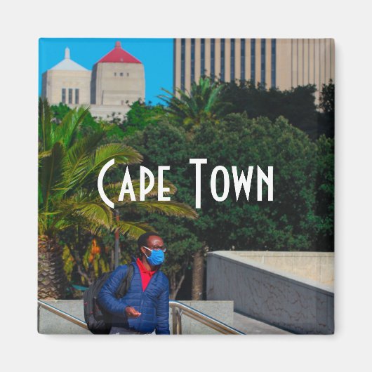 Cityscape Zuid-Afrika in Kaapstad Magneet (Voorkant)