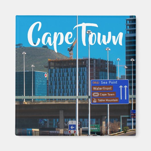 Cityscape Zuid-Afrika in Kaapstad Magneet (Voorkant)
