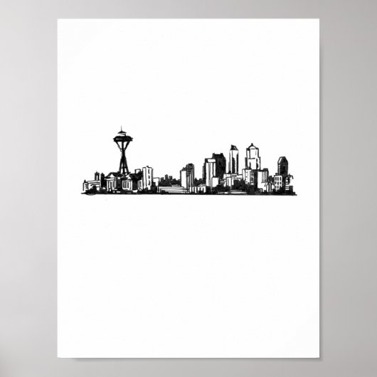 Cityscapes: Seattle Poster (Voorkant)