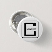 CitySkip Buttonnen Ronde Button 3,2 Cm (Voorkant /achterkant)
