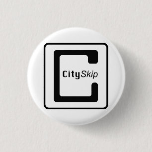 CitySkip Buttonnen Ronde Button 3,2 Cm