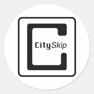 CitySkip Ronde Sticker