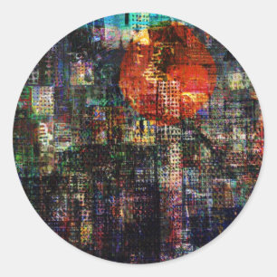 CitySun2 Ronde Sticker