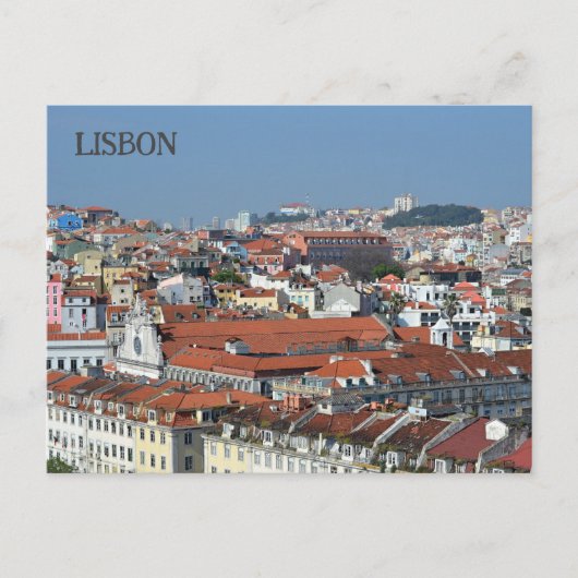 Cityview Briefkaart Lissabon Portugal (Voorkant)