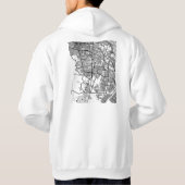 Ciudad Juárez Mexico Map Hoodie (Achterkant)