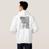 Ciudad Juárez Mexico Map Hoodie (Achterkant volledig)