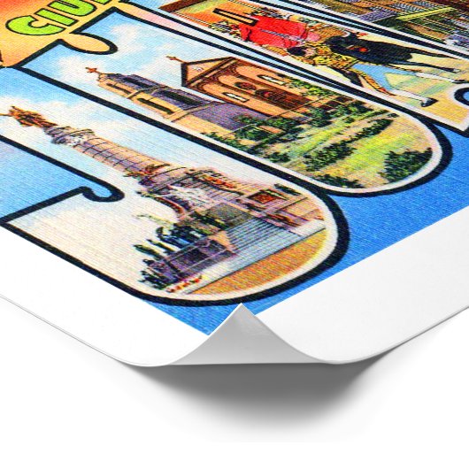 Ciudad Juarez Old Mexico Poster (Hoek)