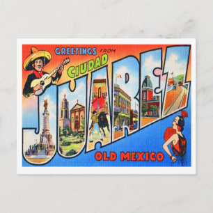 Ciudad Juarez Oud Mexico Briefkaart