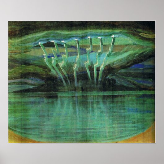 Ciurlionis - Bliksem 1909 Poster (Voorkant)