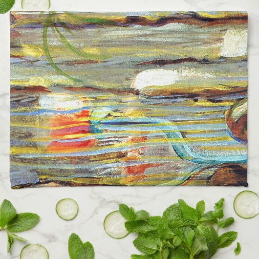 Ciurlionis - Oprichting van de wereld-IX Theedoek (Gevouwen)