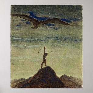 Ciurlionis - Sun passeert Sagittarius 1906 Poster