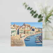 Ciutadella de Menorca Spanje Briefkaart (Staand voorkant)