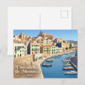 Ciutadella de Menorca Spanje Briefkaart (Voorkant / Achterkant)
