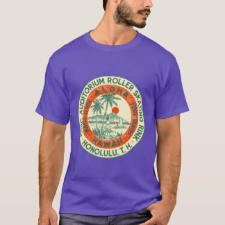 Civic Auditorium Roller Skating Rink Hawaii Roller T-shirt