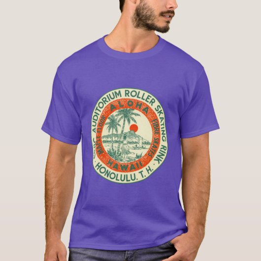 Civic Auditorium Roller Skating Rink Hawaii Roller T-shirt (Voorkant)