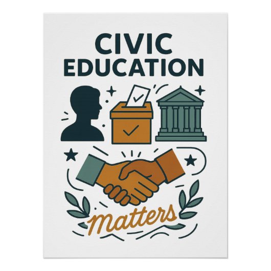 Civic Education Matters  Perfect Poster (Voorkant)