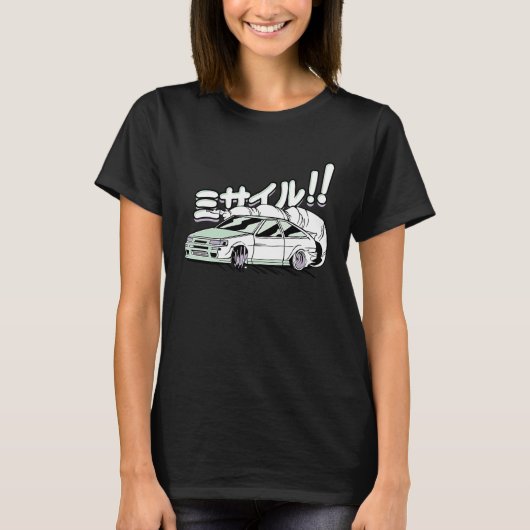 Civic EF Hatch Tuner Graphic  Auto Racing Car Driv T-shirt (Voorkant)