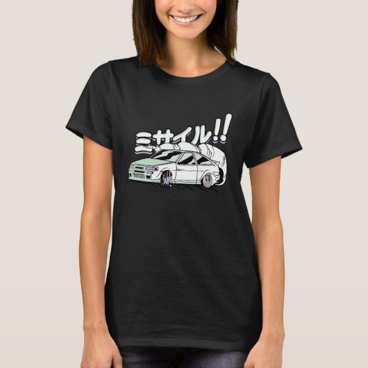 Civic EF Hatch Tuner Graphic Auto Racing Driv T-shirt (Voorkant)